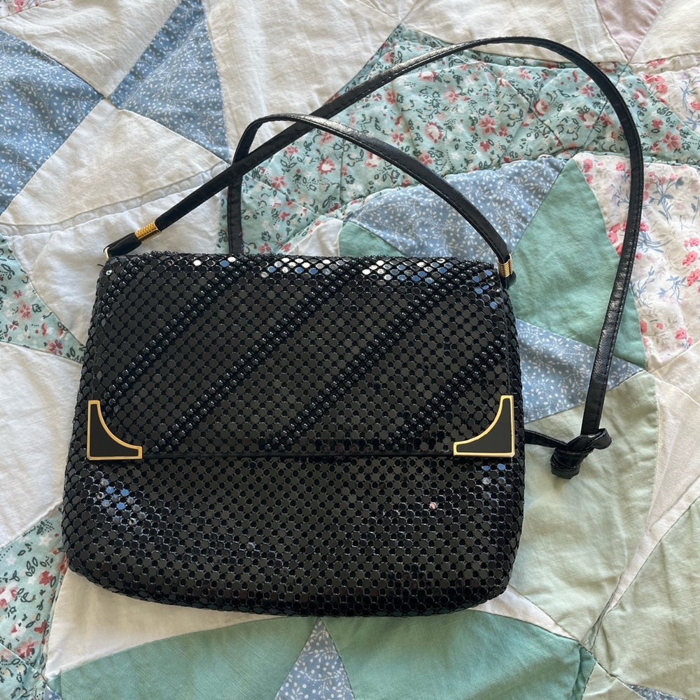 Black sequin crossbody